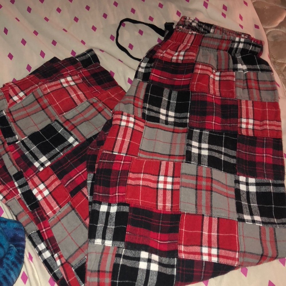 🥜Plaid pj pants